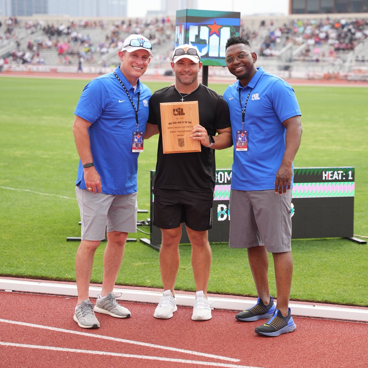 Congrats to Adam Spiegleman (<a href="/RefBobcats/">Refugio I.S.D.</a>) on being named the <a href="/NFHS_Org/">NFHS</a> Sectional Boys Track and Field Coach of the Year!
