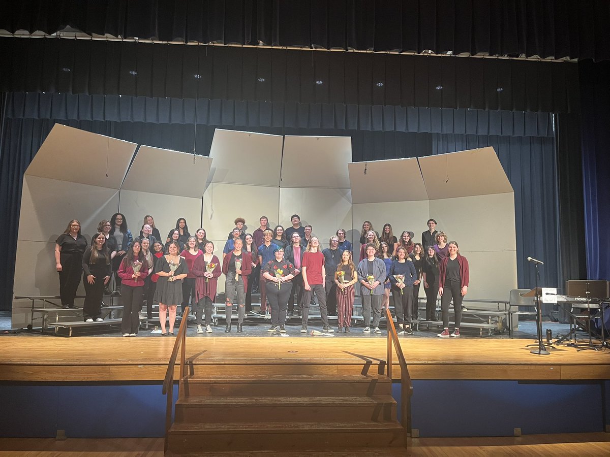 A night to be proud of for our vocal music students! You sounded great. All of the hard work paid off!