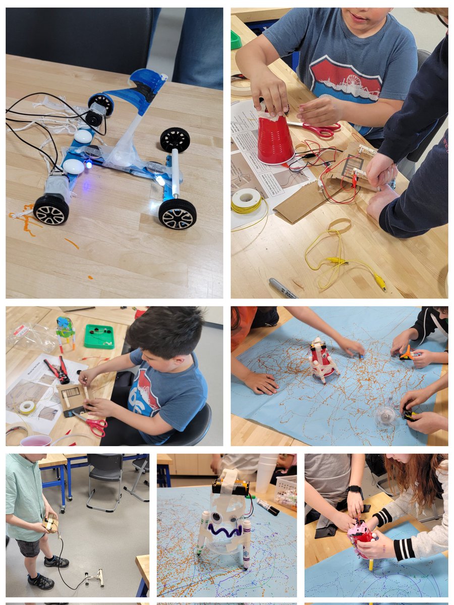 Some 5th graders @SartoriSTEM are engineering things that move like doodlebots and wired cars. They love it!

ISO similar projects or scenarios to inspire additional creations. Ideas? Examples? 💡

@NGSSchat @NGSS_tweeps @ngssSfocus @NGSSphenomena #stem #making #tinkertime