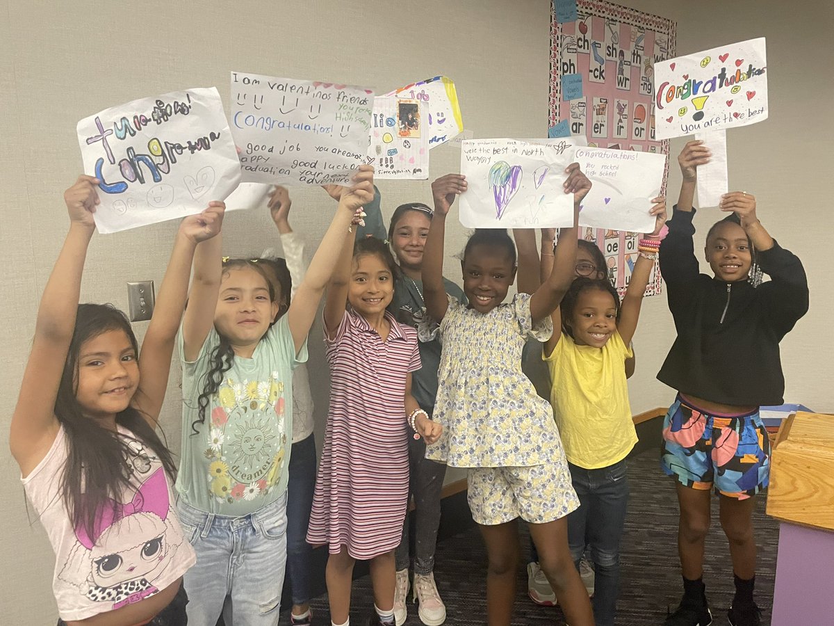 Wayne Walks today!! One of my sweet friends was so excited to see her big brother that she made a special sign for him at home and brought it in to give him! He had his own special fan club by the end of the day💜 #WeAreWayne #PantherProud