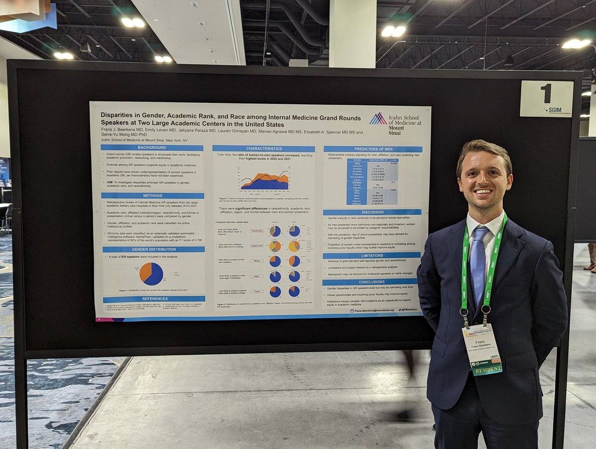 So proud of the Mt Sinai team for this work to advance gender equity in GR speakers! @FBeerkens @JellyanaPeraza @MSH_MedChiefs @DOMSinaiNYC #SGIM23