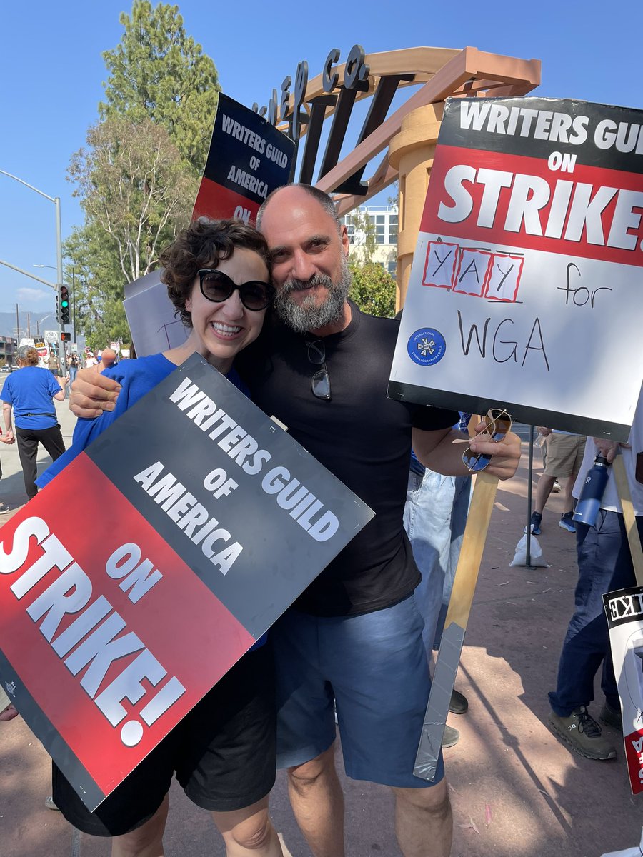 kristenschaaled's tweet image. Just want to thank the best boss and the longest boss I’ve ever had, the creator of Bob’s Burgers, @lorenbouchard, for always showing up and being a force of good. #WritersGuildStrike