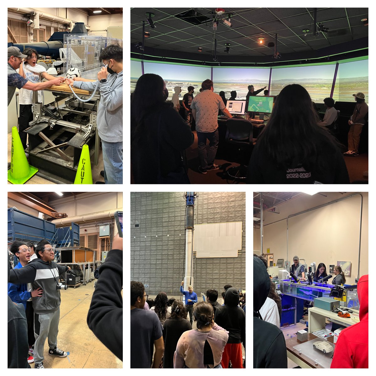 Today our #physics classes were lucky enough to get a tour of NASA Ames Research Center! We're very grateful for all the staff members who took the time to share their research and show us around. @NASAAmes