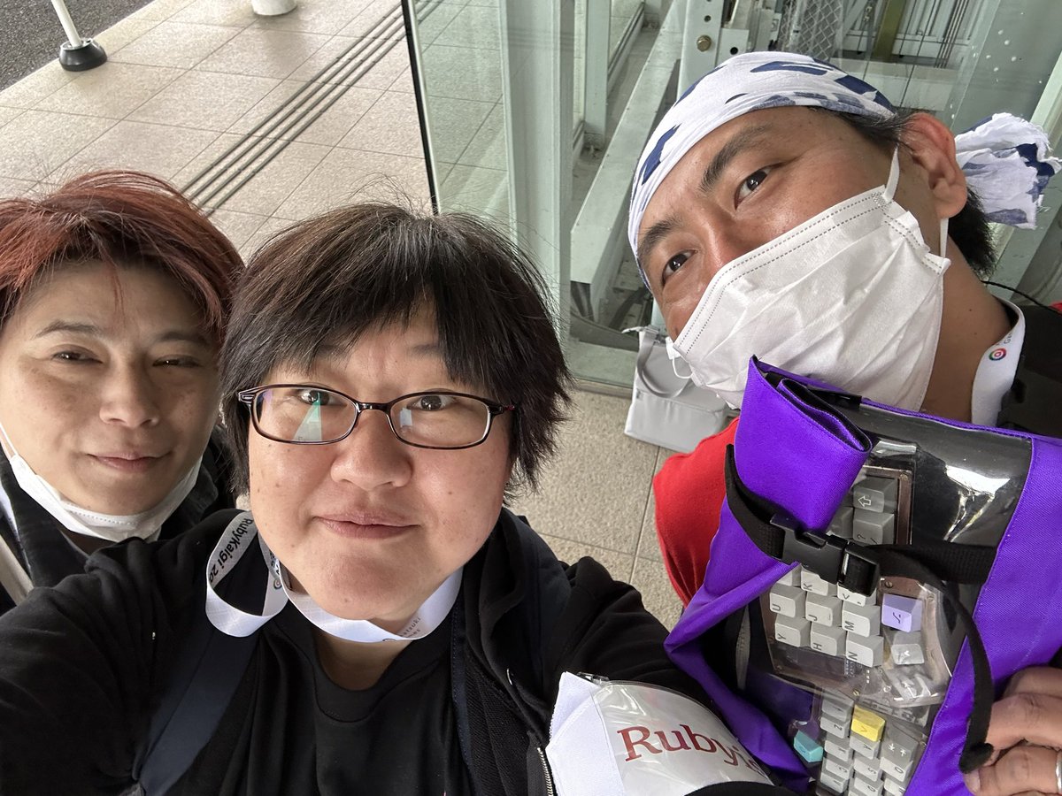 最終日！
自撮り、難しい…精進します💦
#rubyfriends  #keebfriends