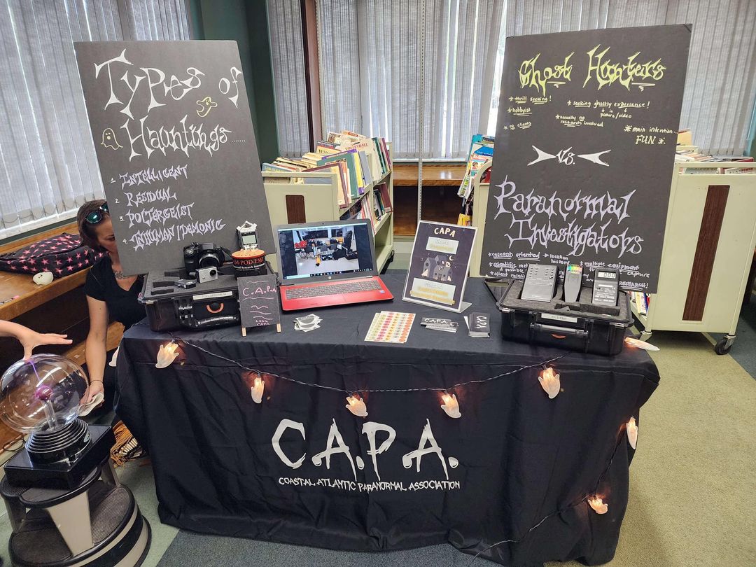 CAPAParanormal's tweet photo. We had a wonderful time at the Camden County Public Library! Special thank you to them for inviting us for their Fandom Friday event. It's always so great meeting everyone and sharing our love if the paranormal. #Paranormal #supportyourlocallibrary #CAPA #GotGhosts? https://t.co/KkghsezgaS