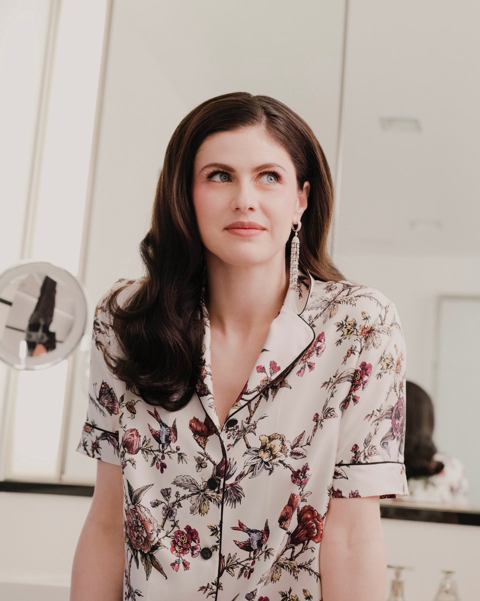 Dior's tweet photo. In this throwback to the Met Gala 2023, watch our behind-the-scenes footage of House ambassador Alexandra Daddario as she gets ready for the event with Dior https://t.co/Z1T5GzCzO4. https://t.co/X4Ao5luoO0