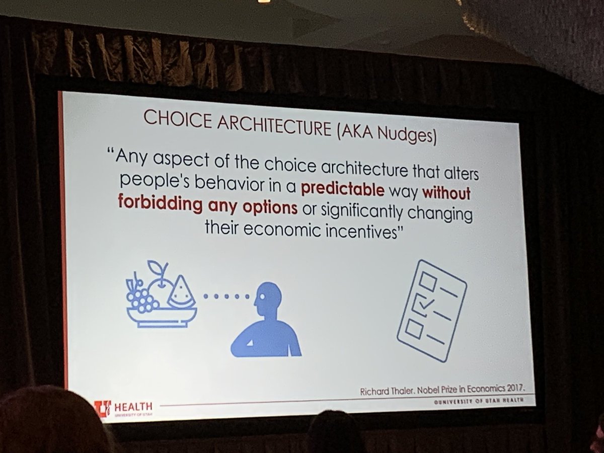 Make the right thing easy, make the wrong thing harder. @ValerieVaughnMD #MADID2023 #IDTwitter #ChoiceArchitecture