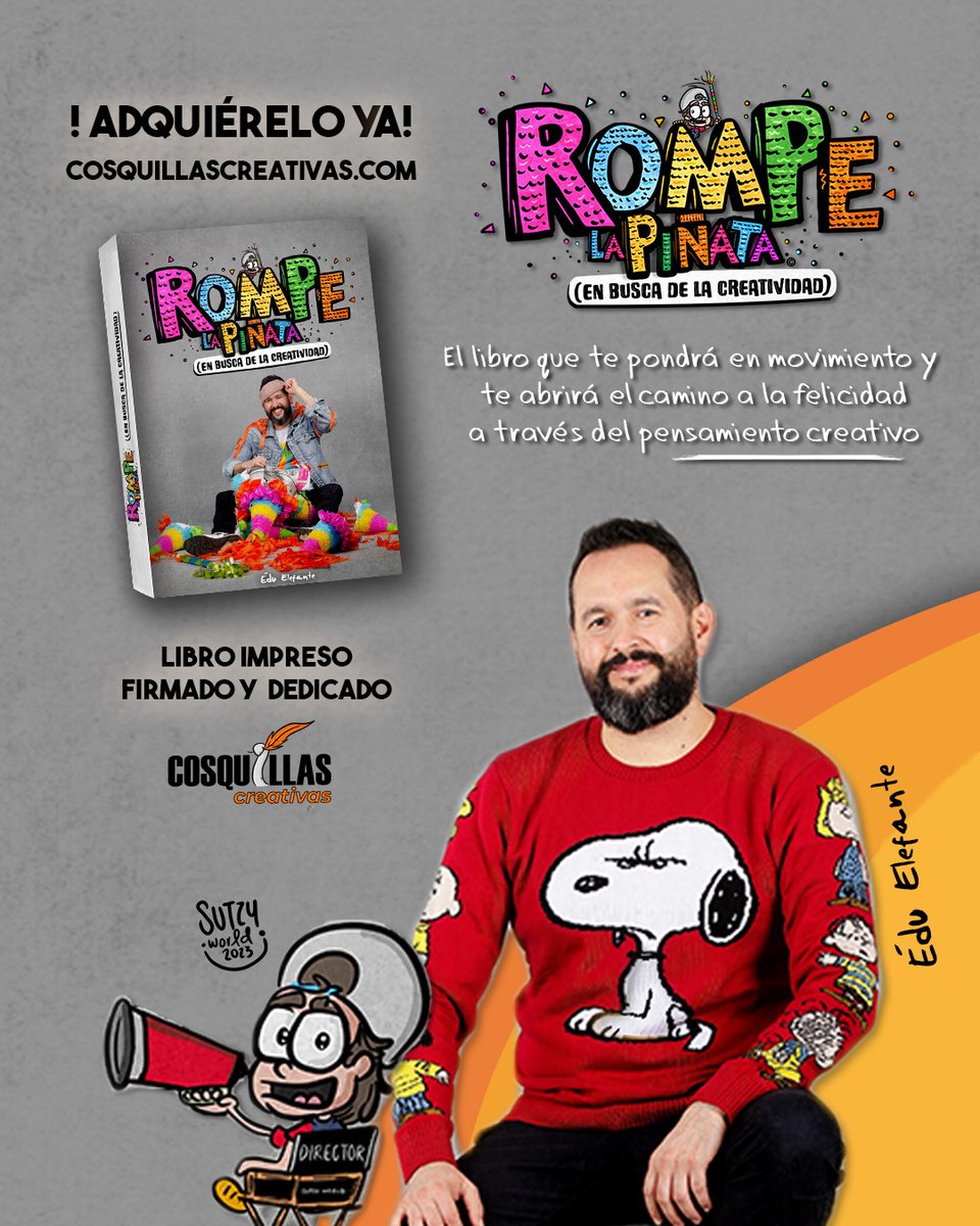 📣 ÚLTIMAS COPIAS DEL LIBRO 

👉 Recuerden que pueden ir a cosquillascreativas.com para comprarlo en línea. 🎁 Pueden mandarme mensaje también para apartar el suyo o preguntarme por algún descuento. ¡Los quiero mucho!

Édu Elefante 🐘