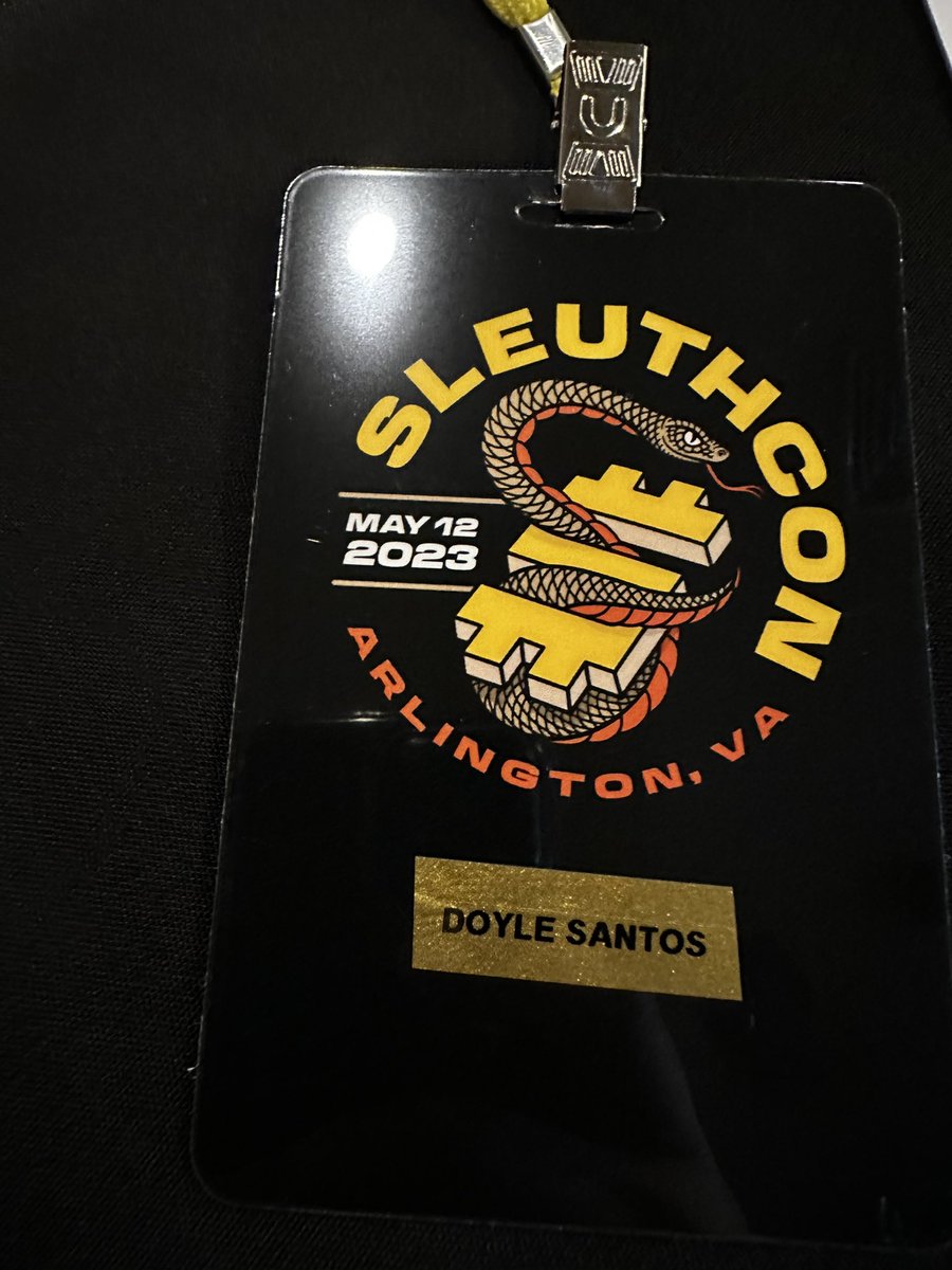 Doyle is going to be my new haxx0r name! Having a great time at <a href="/SLEUTHCON/">SLEUTHCON</a>