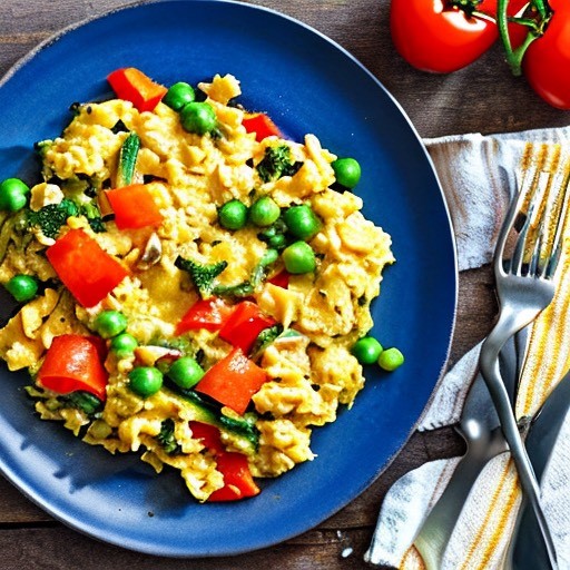 toned_ai's tweet photo. Indulge in a savory egg and veggie scramble 🍳 for a nutrient-packed meal to promote muscle recovery! #PostWorkoutEats #Eggcellent https://t.co/RvxkA1yr6Z