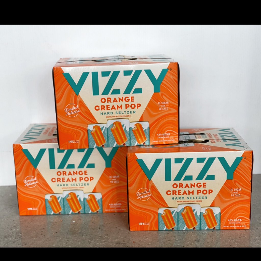 ORANGE CREAM POP hard seltzer, new from @vizzyhardseltzer! 

#vizzy #vizzyhardseltzer #hardseltzer #summer2023 #havertownlife #delcopa #beerstore #beerdistributor