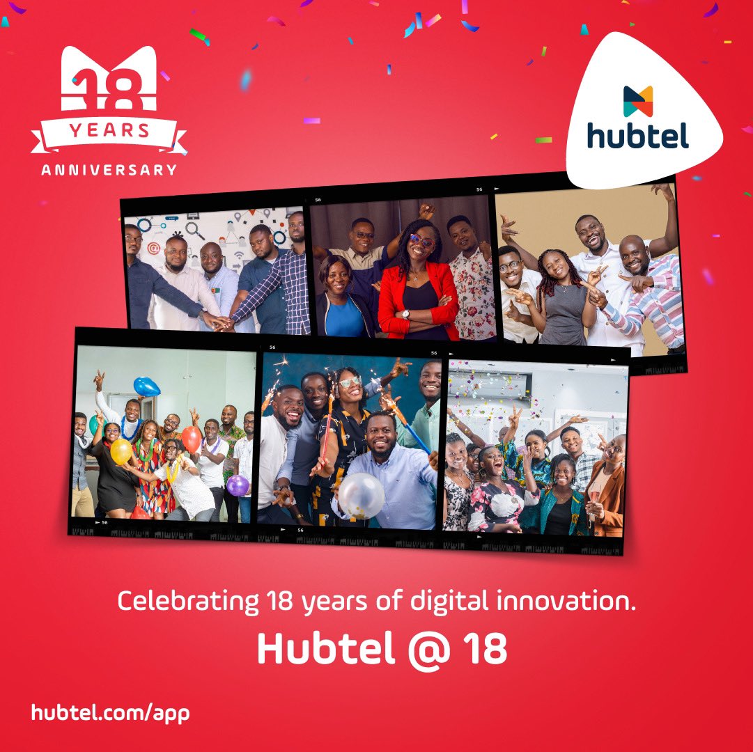 Zackature's tweet photo. @hubtel  is 18 years. Happy anniversary https://t.co/iibQotR3Tj