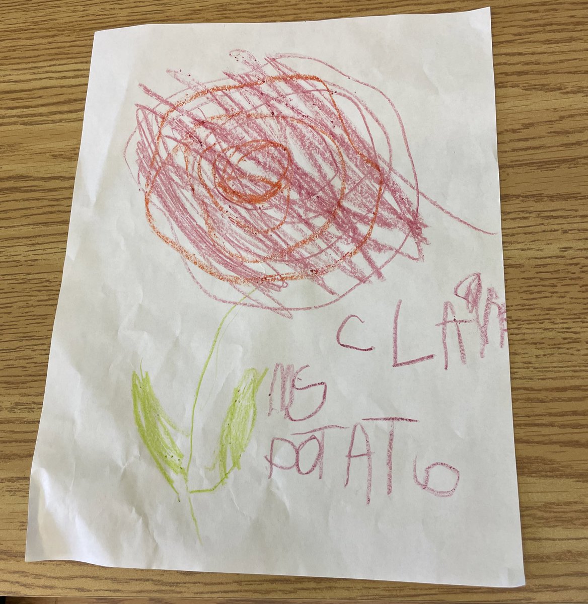 received some fan art and a new nickname from a kindergartener today