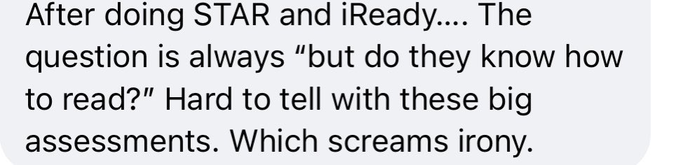 untilallcanread's tweet photo. What do teachers think of iReady and Star, two of the UNVETTED screeners on the disastrous GaDOE list? Here’s a few less than stellar reviews. Read them and weep. For our children. #SB48 #HB538 #ScreenToIntervene https://t.co/96lEufYvwf