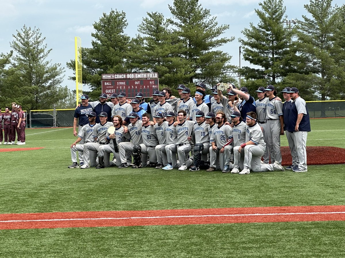 What a great week and win today. @BBCandTS Baseball Patriots win the <a href="/TheNCCAA/">NCCAA</a> West Regional. In only our second year of baseball we defeated College of the Ozarks on their home field. 
Love these guys. Great young men, respectful, kind, and can play some ball!