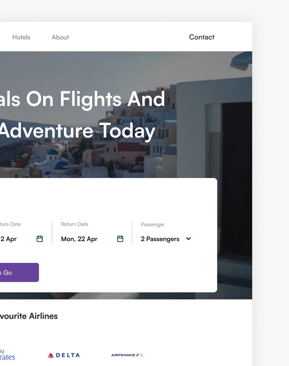 LorrdBadawi's tweet photo. Design exploration for a Flight Agency

@Daviowhite @TheRuqayyah @theay_o @dnaijatechguy @daltonuiux #uidesign #uxdesign #uiuxdesign #productdesign #agencydesign https://t.co/RB9CV9tWHt