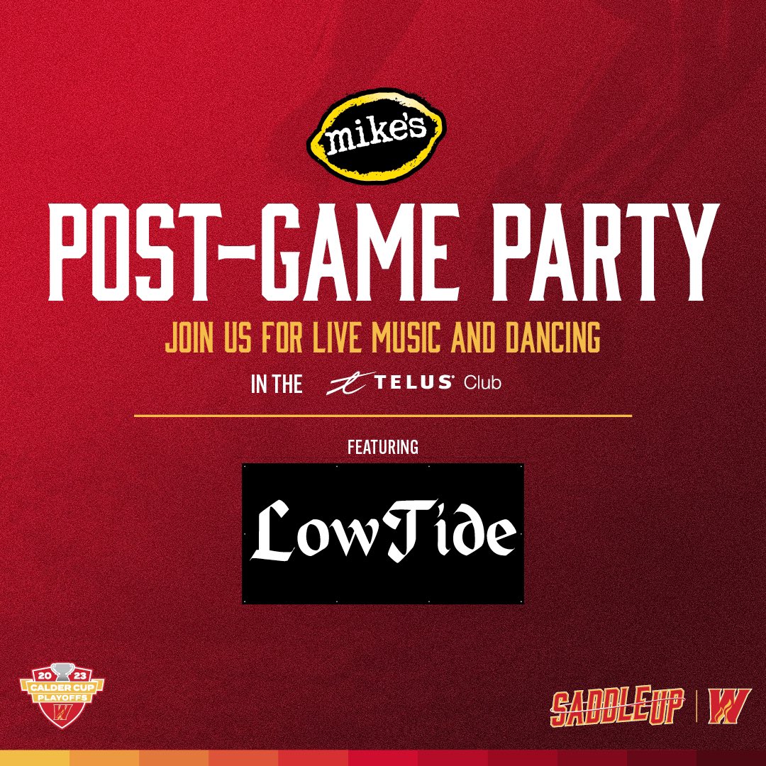 AHLWranglers's tweet photo. So many reasons to show up early and stay late! Join us for the @MikesHardCanada party on the concourse before AND after the game. https://t.co/dJg8RgjiqH