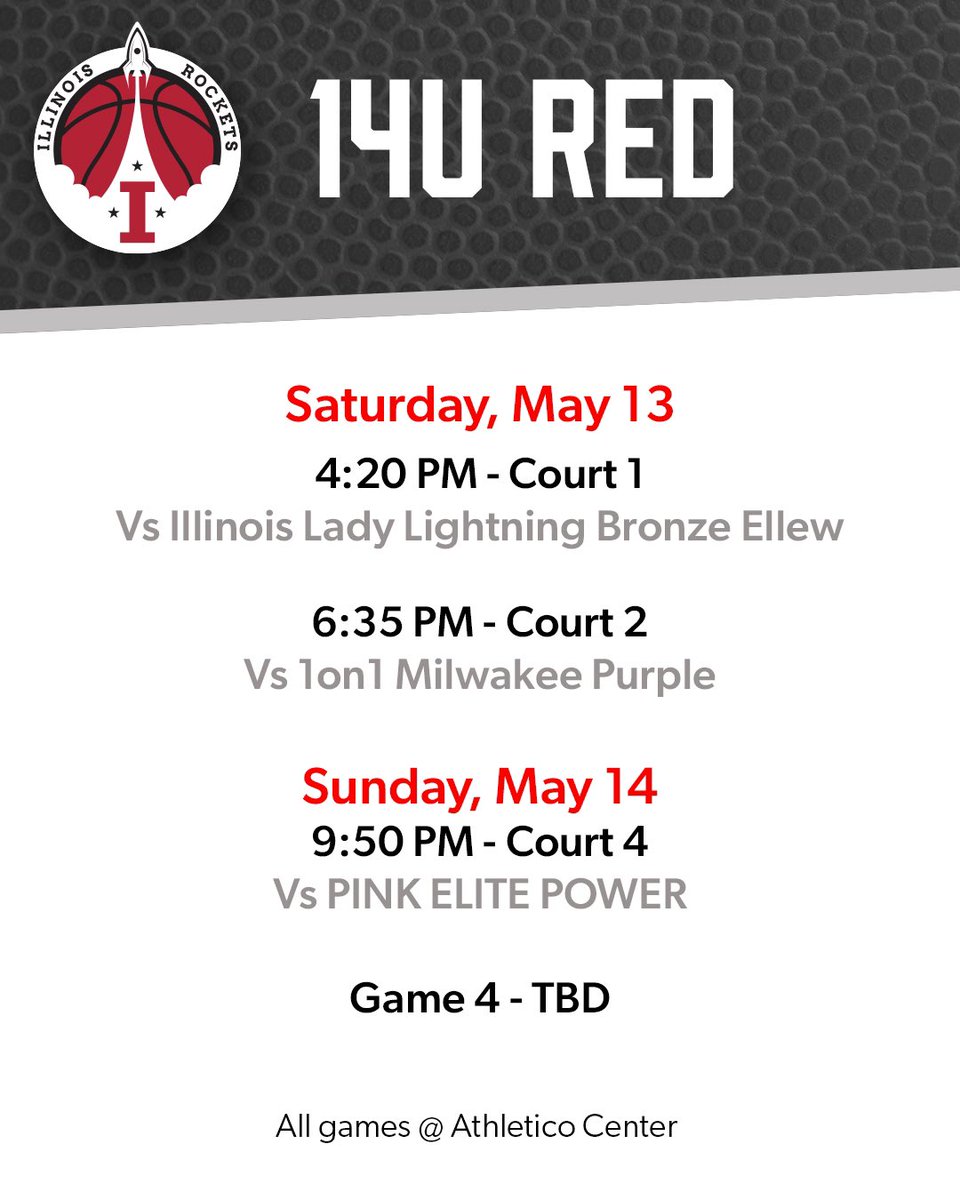 Our Rockets are prepped &amp; ready to take on the Windy City Warmup in Bedford Park,IL this weekend

Coaches stop by to see our talented teams take the court against great competition

Let’s go Rockets, come fly with us 

Part 2