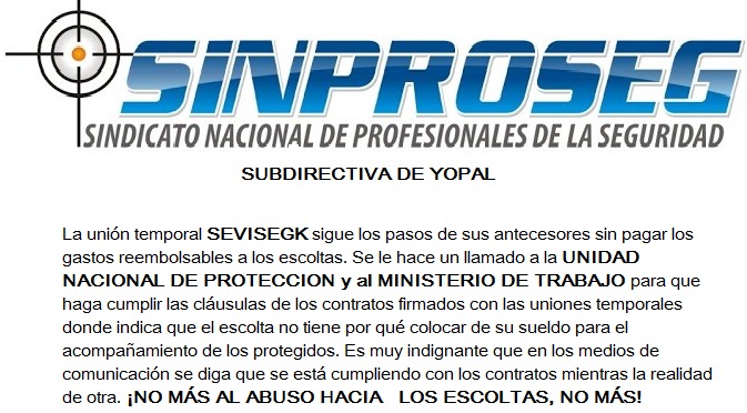 Sinproseg Yopal (@sinprosegy) on Twitter photo 