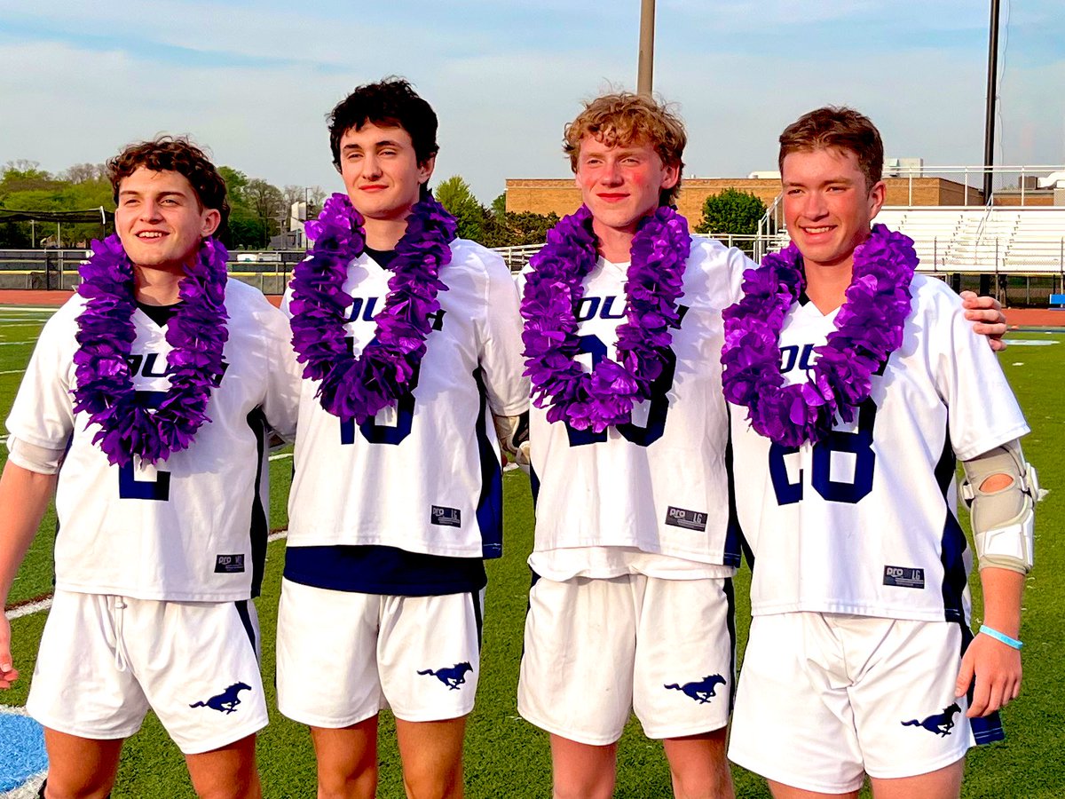 A great night for Lacrosse and senior night for @pattyneustadt28 Brian, Quinn, and Danny. Great game and win against @FenwickLacrosse Thank you @DGBoysLacrosse for a great four years!

Looking forward to #TacoNight tonight! 
#WeAreDGN  @dgnathletics @DownersNorth
