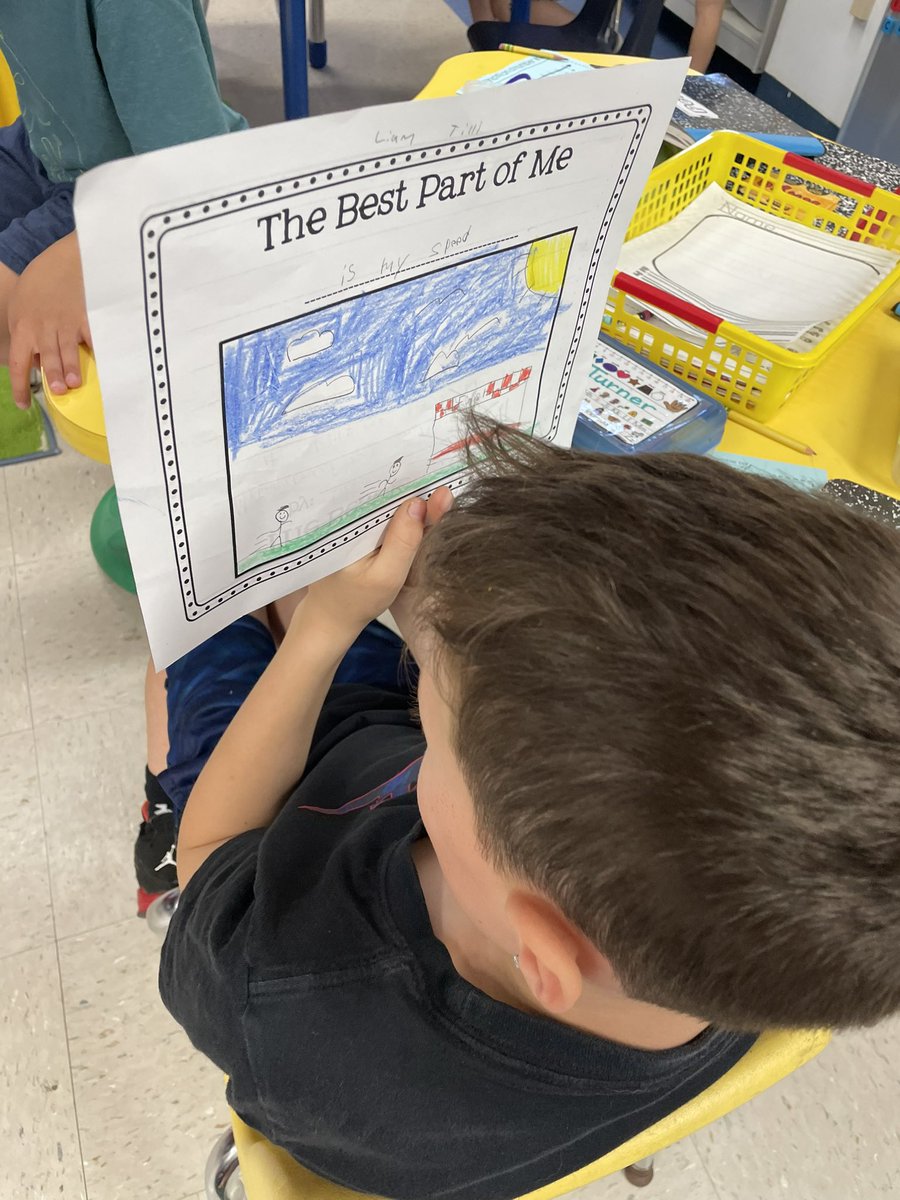 MissRegan3R's tweet photo. Exploring the themes of self love and acceptance after reading “Eyes that Kiss in the Corners” with our kindergarten buddies @CentralES1 @Quinndergarten2 https://t.co/NCZQAHQMO6