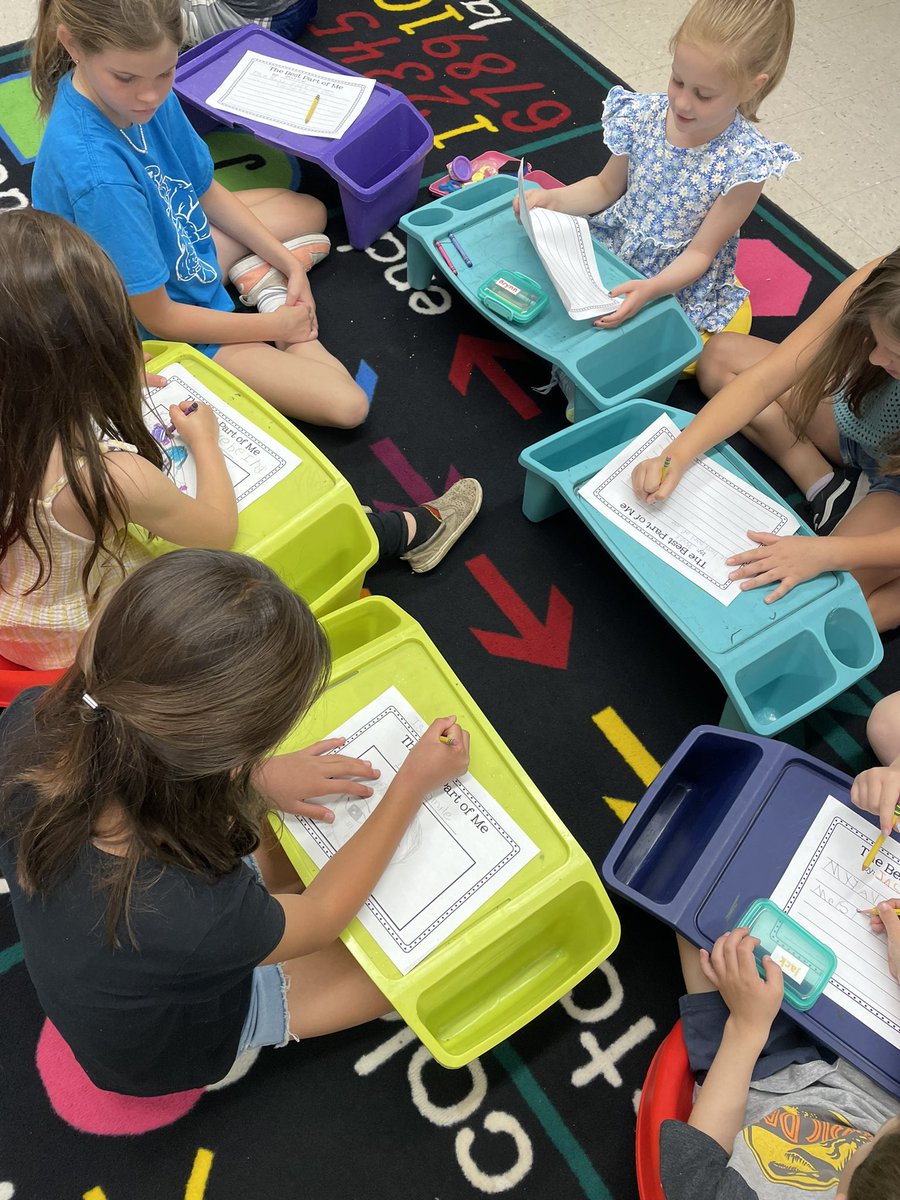 MissRegan3R's tweet photo. Exploring the themes of self love and acceptance after reading “Eyes that Kiss in the Corners” with our kindergarten buddies @CentralES1 @Quinndergarten2 https://t.co/NCZQAHQMO6