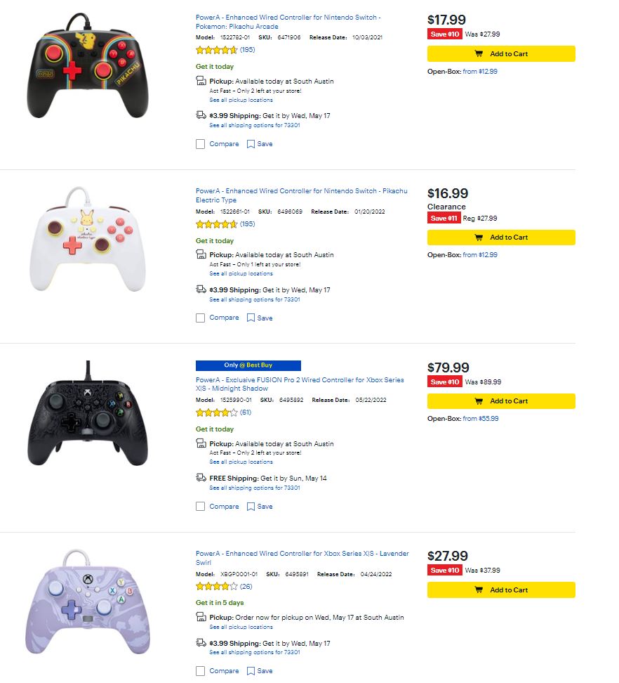Cheap Ass Gamer on Twitter "Power A Controller Sale via Best Buy. http