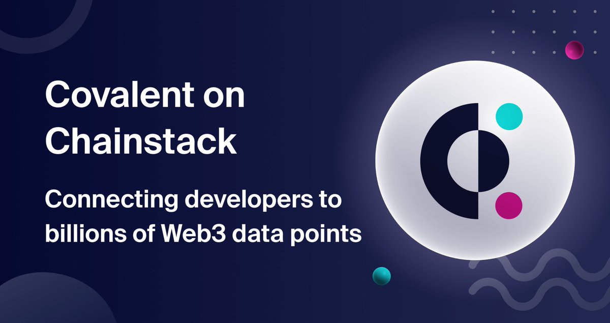 Covalent_HQ's tweet photo. 1/ 🤖 We are thrilled to announce that the #CovalentAPI is now fully integrated with the @ChainstackHQ marketplace!

Chainstack #developers can now access the Covalent API directly on the Chainstack platform.🔥 Get started by reading our guide below.

🔗: https://t.co/FtqhkDsvW4 https://t.co/74v7G6MomZ