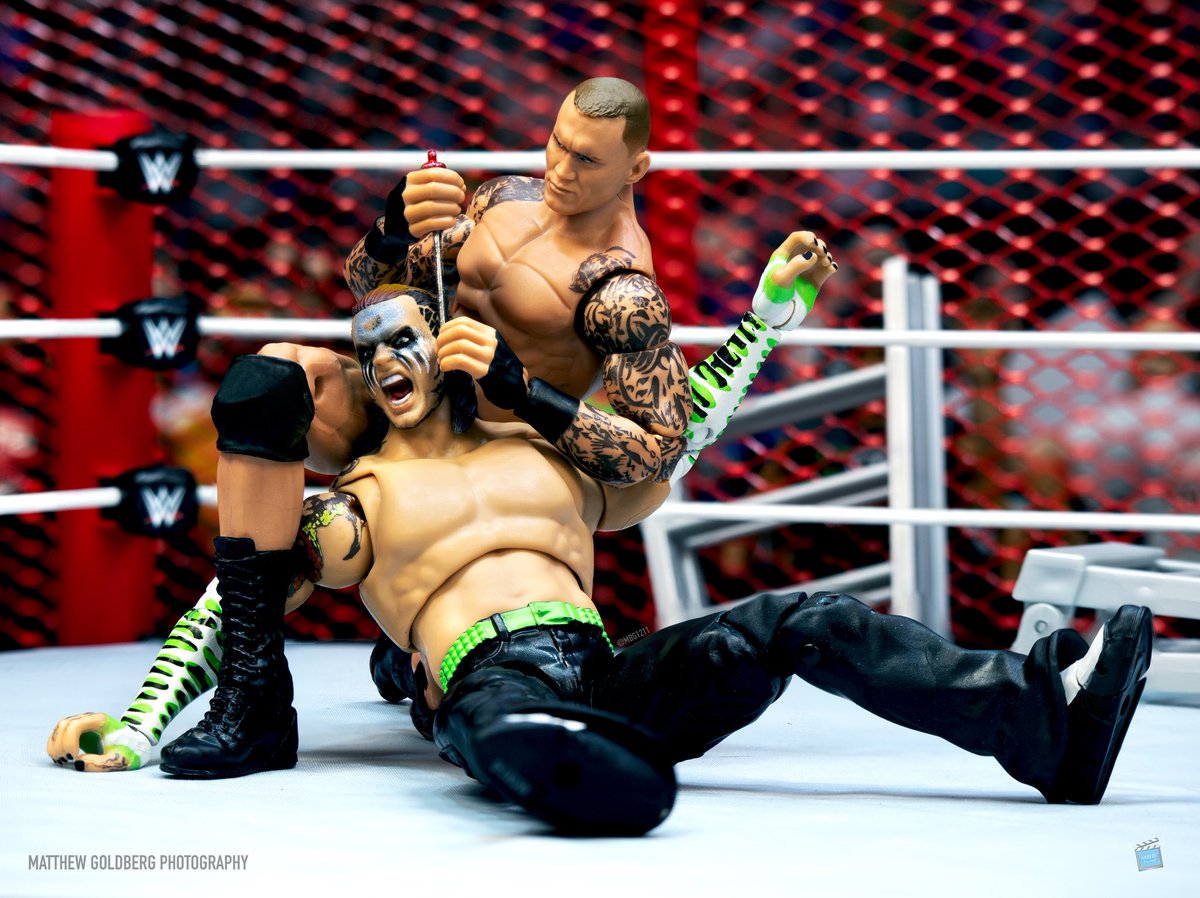 MattBGoldberg's tweet photo. Screw you, Jeff! 👂🪛 - WWE Hell In A Cell (2018)

📸: https://t.co/9Rd5QbOnZu
—
Red cell made by the amazingly talented @CustomToyRings on Instagram &amp; here! Look for the red cell more soon! https://t.co/6nEWEwSRuO