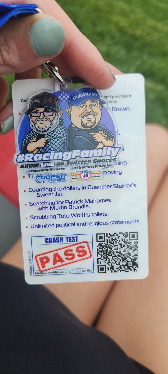 New addition to the credentials! #PREUday #RacingFamily