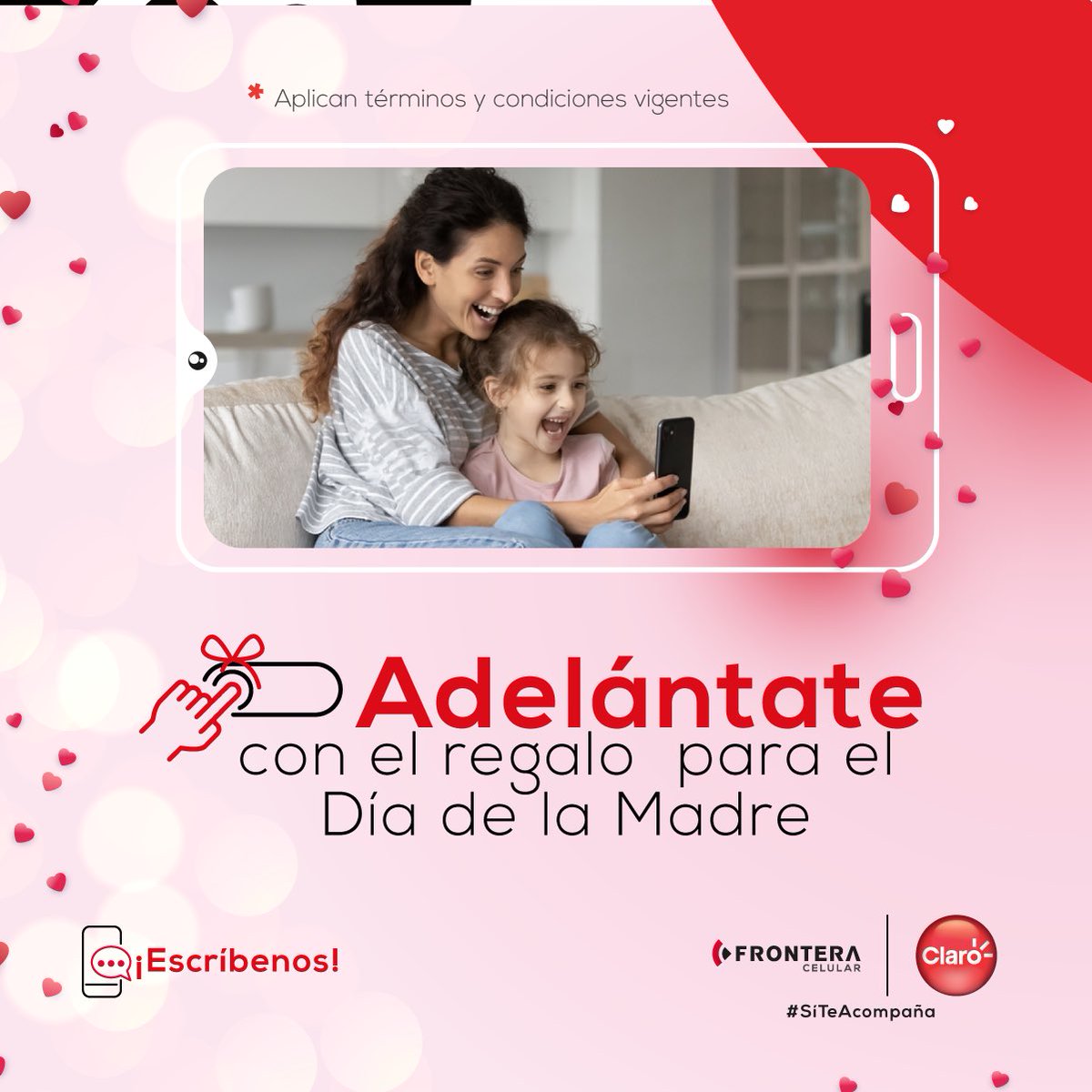 FronteraCelular's tweet photo. ¿Qué mejor regalo para la mujer que te dio la vida y te crió con todo su amor que un celular nuevo? 🎁💝 Adelanta su regalo y hazle sentir lo especial que es para ti en su día. 🥰 ¡Escríbenos y hagámoslo posible! 📲 https://t.co/61m6alEJ3j