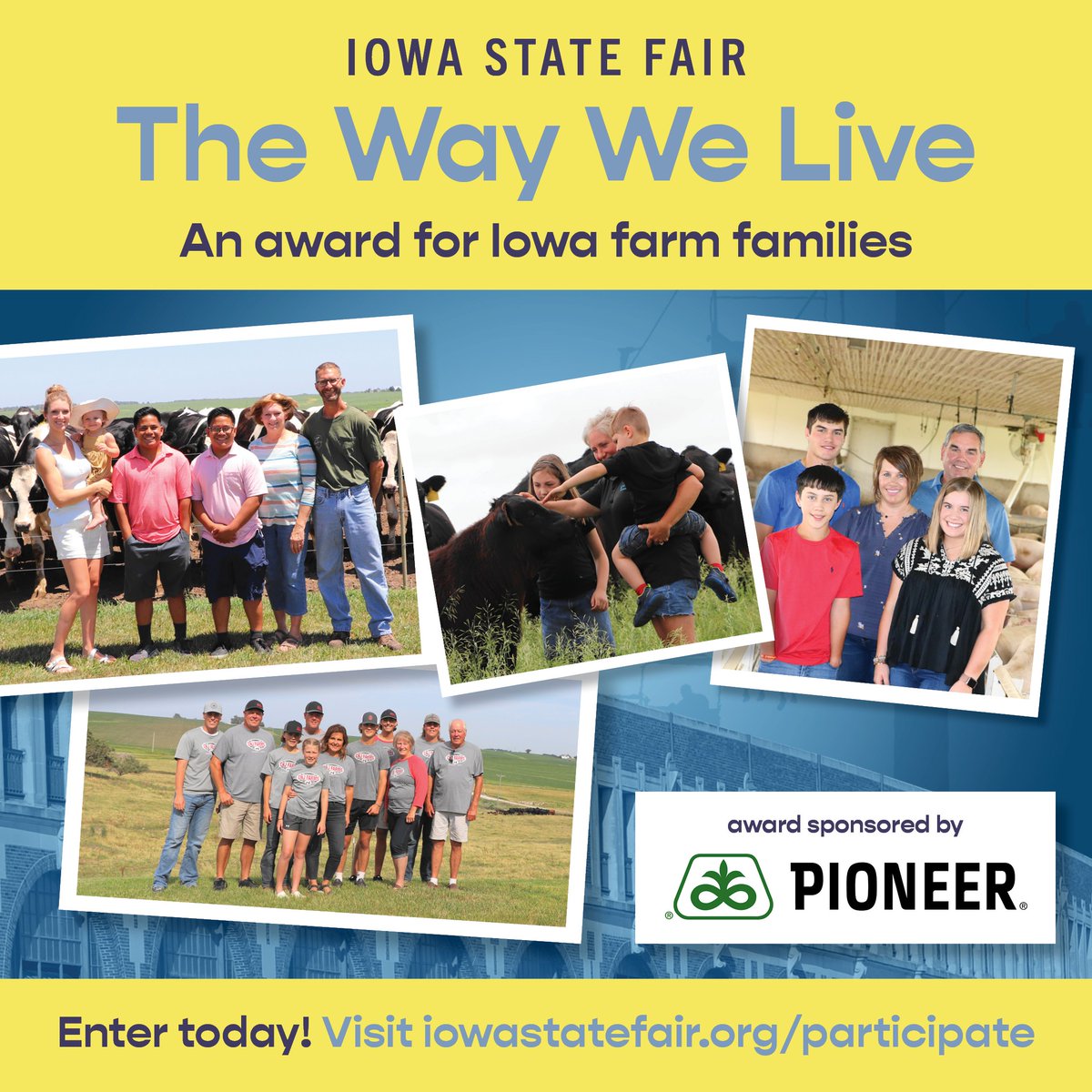 REMINDER: Entries for the Way We Live Award are due this Monday, May 15! Nominate a farm family at: iowastatefair.org/participate/th…. 🚜❤️