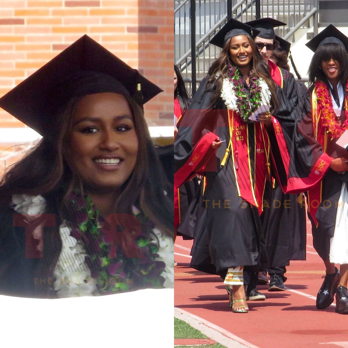 TheShadeRoom's tweet photo. Not our lil sis Sasha Obama graduating🥹👏🏾🎓

The Forever First Family was in attendance looking goodT! Barack with the grey suit, Michelle with the summer braids poppin’, and Malia ate that dress UP! 👏🏾😍 https://t.co/D3KdDsMnqs