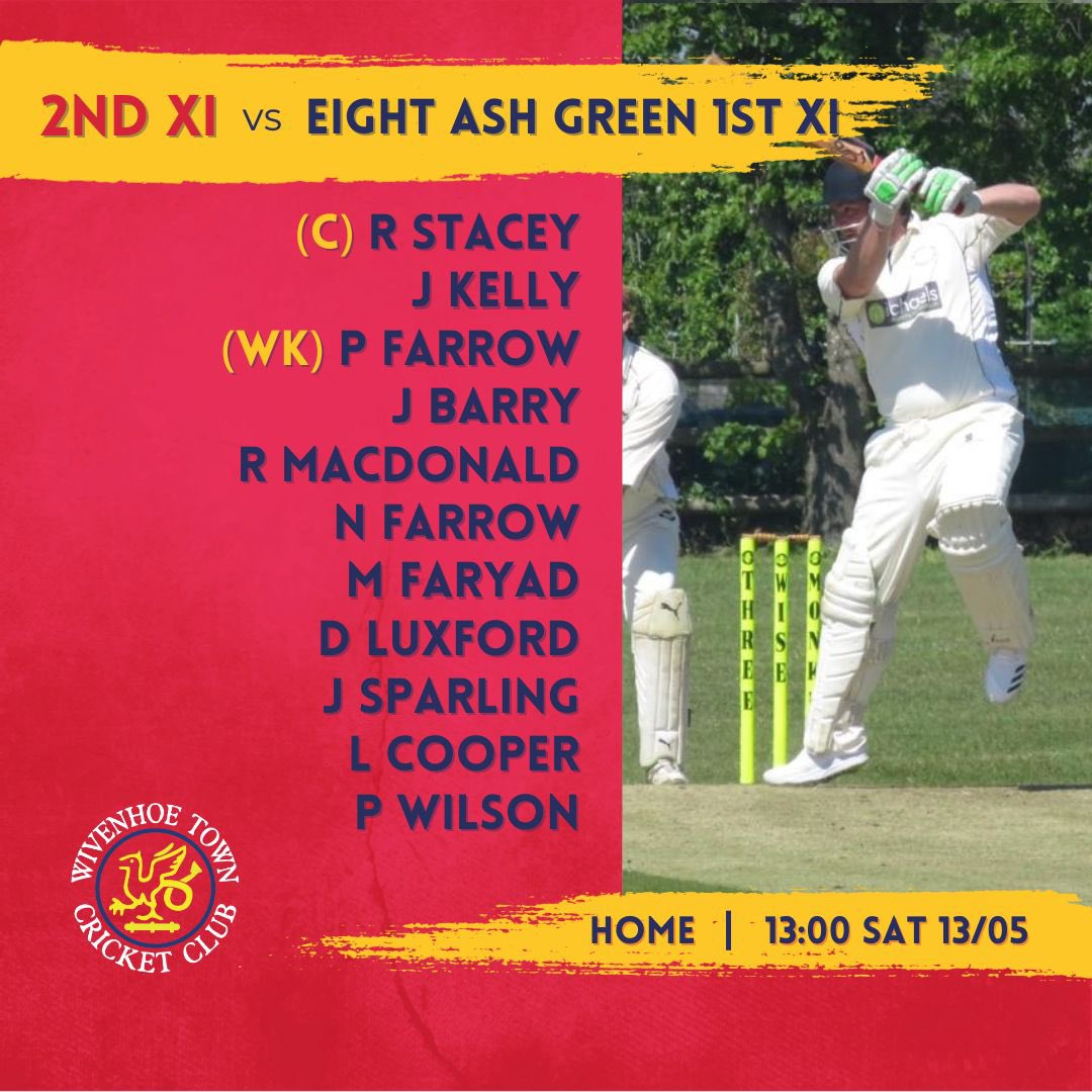 WTCCcricket's tweet photo. This weekend’s teams ⬇️ 

SAT:
1st XI travel to @WorlingtonCC 
2nd XI entertain @eagcc 

SUN:
3rd XI entertain @CavsCricket https://t.co/CnpFaqdpzb