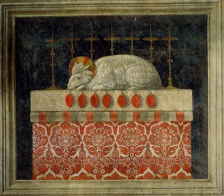 ViriCenturione's tweet image. &apos;El cordero místico&apos;.
Benozzo Gozzoli. 1420