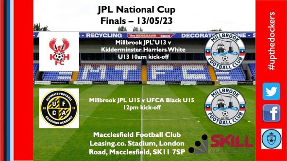 It’s the night before the big day for our U13’s and U15’s.  Both reaching the National Finals of the JPL cup.  All the best of luck to all the players and coaches.  Enjoy the day win, lose or draw we are all proud of your achievements.
UpTheDockers!!!