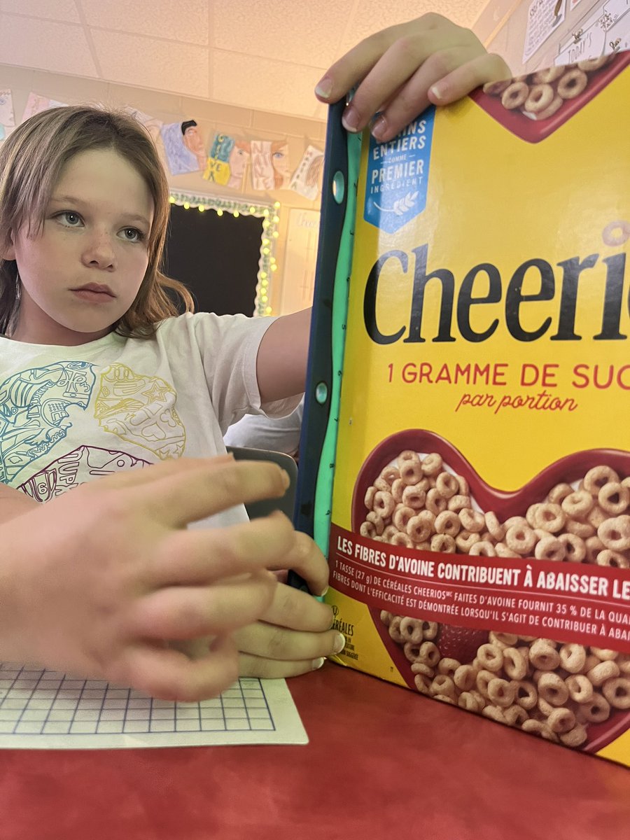 What is the surface area of the cereal box? #grade5/6 #Mathematics #handson