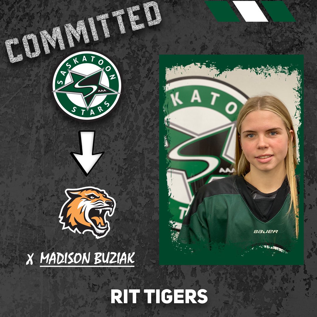 StoonStarsAAA's tweet photo. We are excited to announce @MadiBuziak has committed to @RITWHKY for the 2024-25 season. Congratulations Madi! https://t.co/4rQEWG5HuC