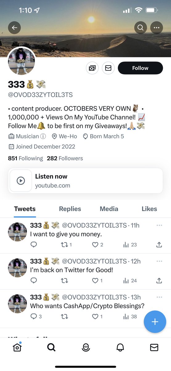 scamminghandles's tweet photo. In #SteezyScams news, @cashcanegang, one of the eight accounts used by this scammer right now for his cash flips and fake giveaways, changed his name to @OVOD33ZYTOIL3TS, which echoes the “ovodeezytoilets” names and variants that he’s used (and had suspended) in the past. https://t.co/stqSYkOoSY