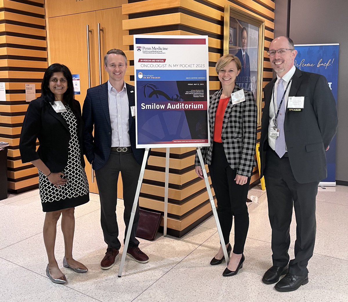 OncinmyPocket's tweet photo. ⁦@tomleblancMD⁩ ⁦@JAJonesMD⁩ ⁦@s_sivendran⁩ ⁦@kbnewport⁩ Core faculty for today’s Oncologist in my Pocket workshop https://t.co/aeWV8JQOw1