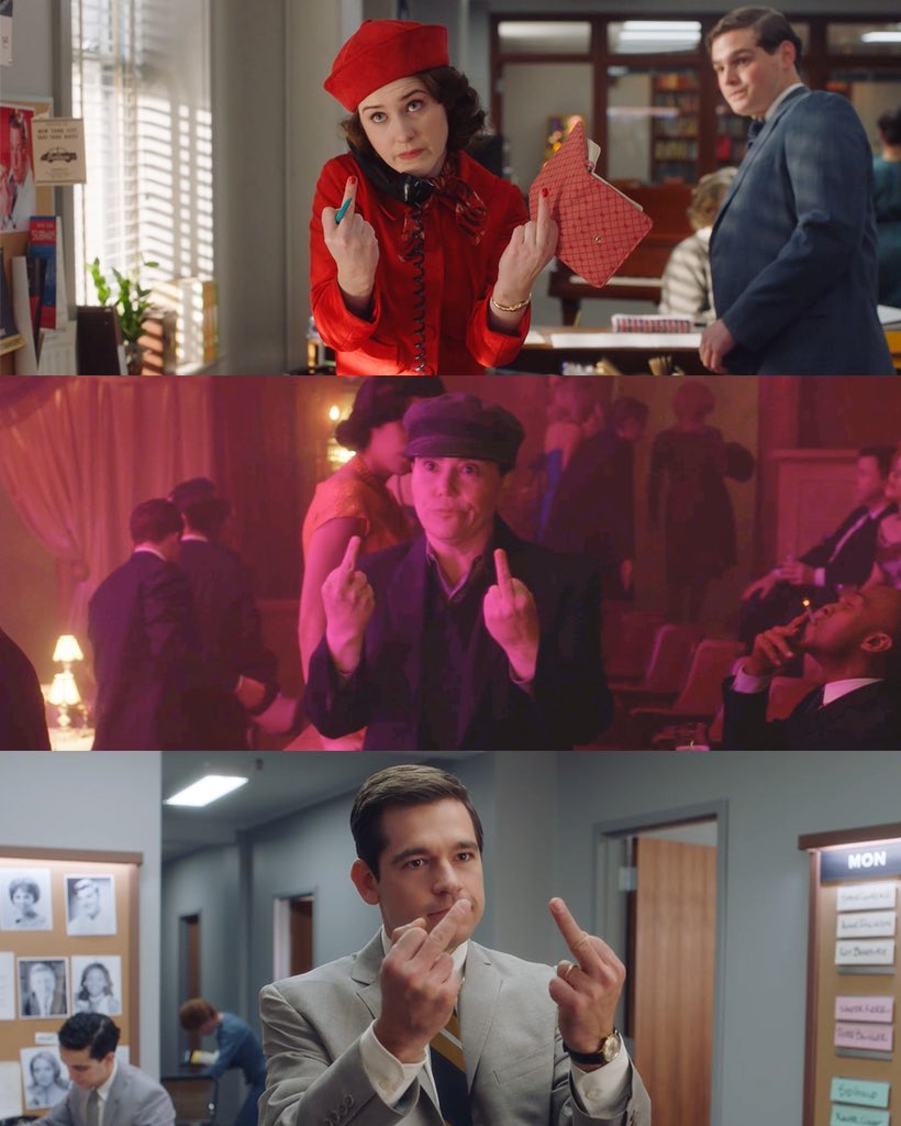 Keep your head high and your middle finger higher.