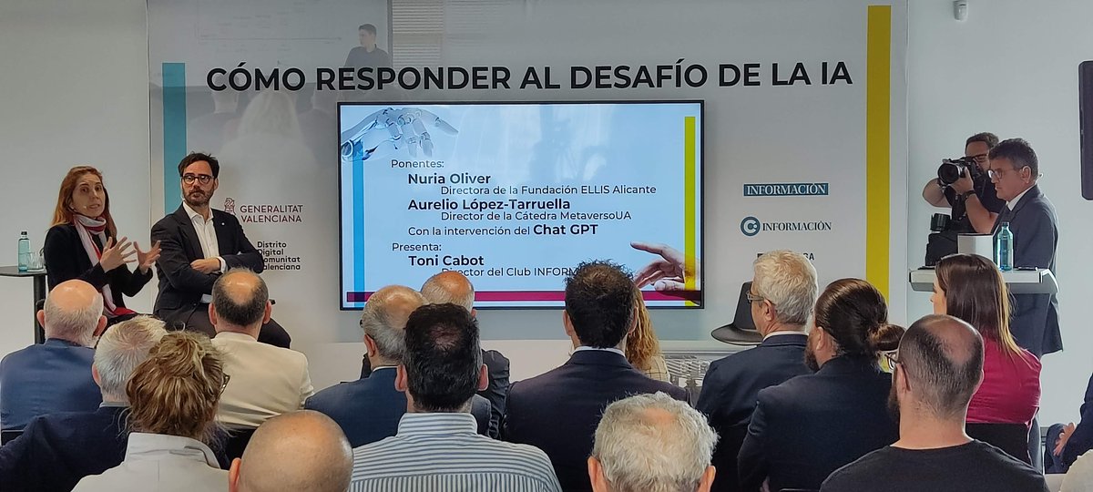 Muchas gracias <a href="/nuriaoliver/">nuriaoliver</a>  por enseñarnos hoy cómo responder al desafío de la IA y, sobre todo, por lo cercana que eres.
🤗