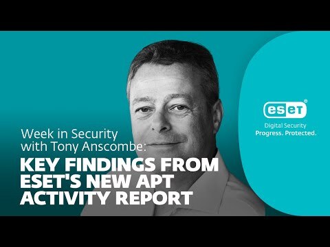 CyberGuardC's tweet photo. Key findings from ESET’s new APT Activity Report – Week in security with Tony Anscombe 
What have some of the world's most infamous advanced threat actors been up to and what might be the implications of their activities for your business?

The post Key findings from ESET’s … https://t.co/7mh4YukfSE