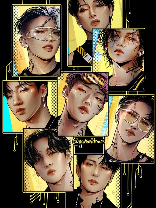 cyberpunk 🌆 #WIP #에이티즈 #ATEEZ #ATEEZfanart @ATEEZofficial