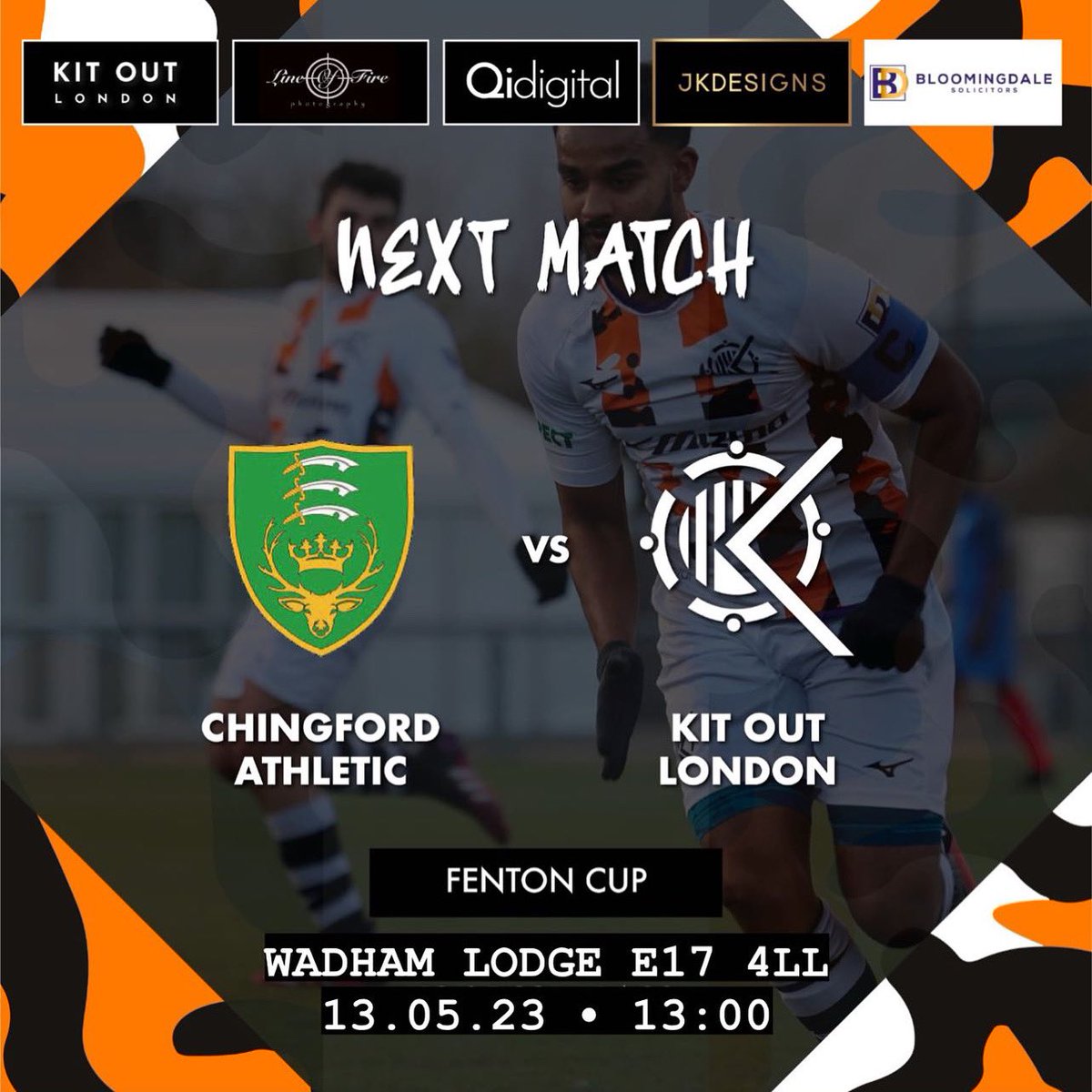 🏟 Wadham Lodge E17 4LL
🏆 @essexallianceleague 
🗓 13/05/23
⏰ 13:00GMT
🆚️ <a href="/ChingfordAFC/">Chingford Athletic FC Sundays</a> 
.
.
.
.
#footballlove #kitoutlondon #london #soccer #grassrootsfootball #ballers #eastlondon #youtube #photo #facebook #instagram #twitter #socialmedia #ourcityourrules
