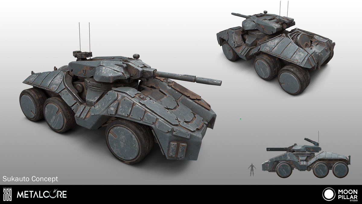 The Sukauto, an armored fighting vehicle designed for <a href="/playmetalcore/">METALCORE | Let's #PlayMetalCore!</a>  by our Concept Artist Fedor Guzev

Art Direction - Ricky Ho <a href="/RickyHoConcepts/">Ricky Ho</a> 

#conceptart #vehicledesign #scifiart #futuristic #hardsurface #FPS #FPSGames