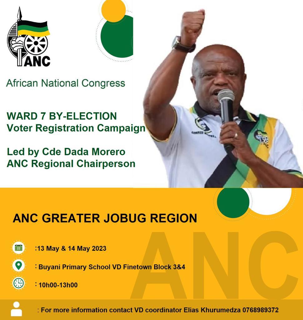 DadaMorero's tweet photo. Ward7 By-Election
Voter registration campaign
#VoteANC
#ANCLeads
#ANCLives
#ACaringOrganisation
#TogetherBuildingBetterCommunities https://t.co/VhgNfa4szC