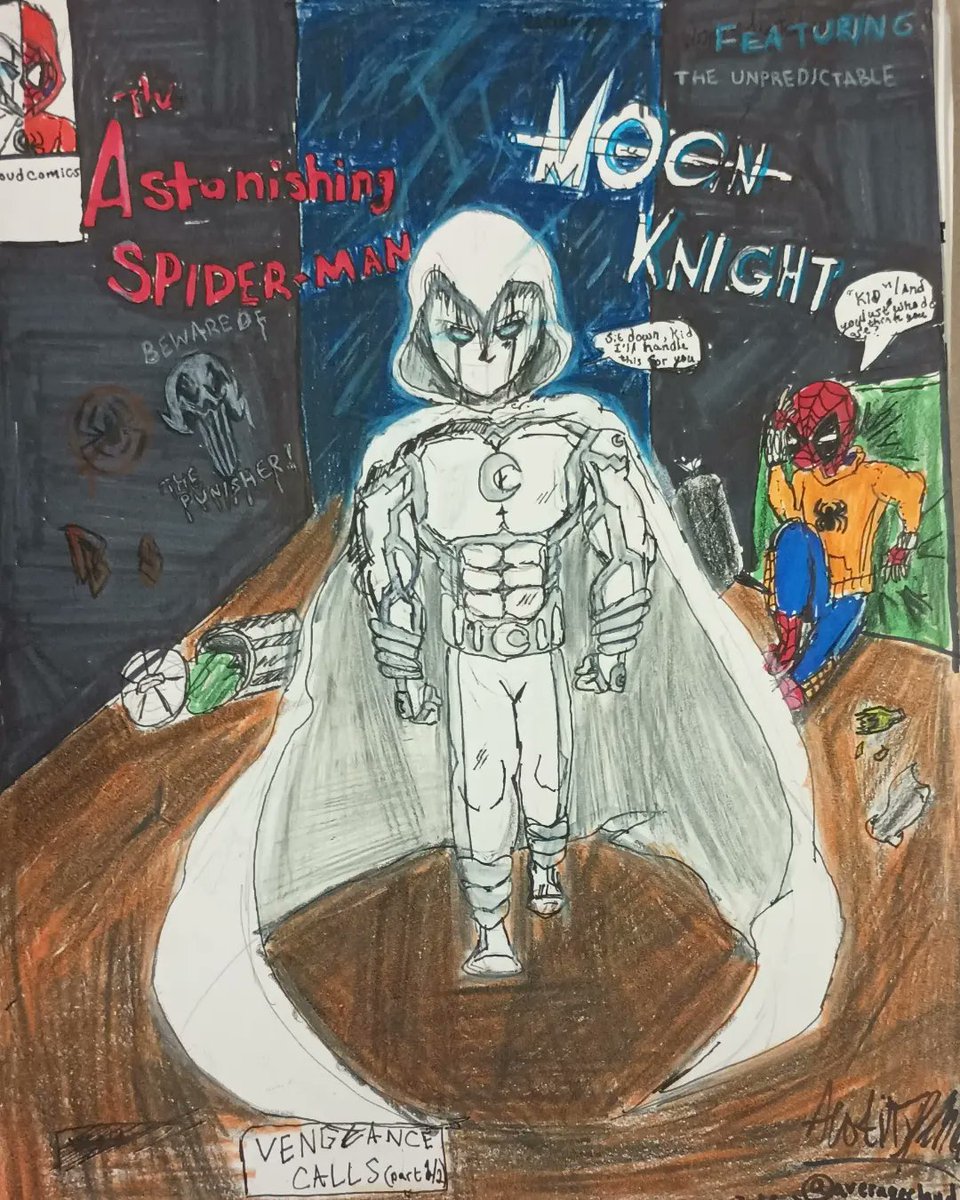 CloudComics2023's tweet photo. Some comic covers, a concept design, and a possible comic panel. All by @AverageCloud115 https://t.co/uftAxIyBP1