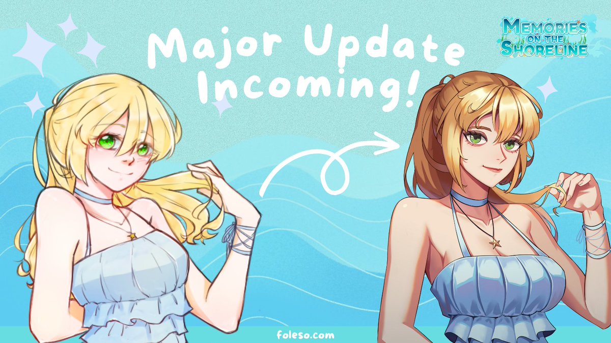 folesodev's tweet image. I'm glad to announce I'm taking over development of Memories on the Shoreline from @CrystalGameWork and producing a major rework including new art, music, UI, gender choice, and more!

📑More Info: tumblr.com/foleso/7171434…

#visualnovel #otome #gamedev #boyslove