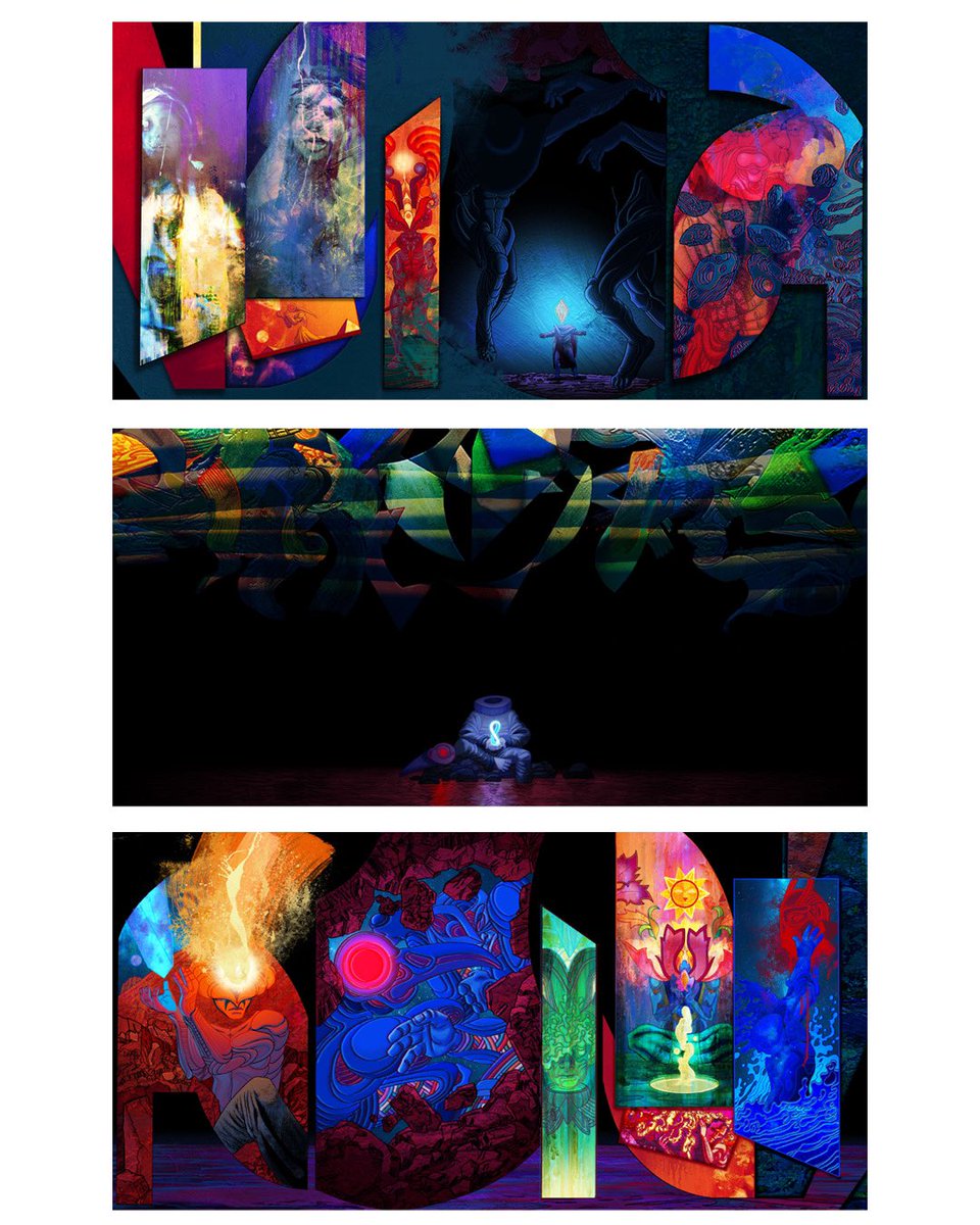 CarlYonder's tweet photo. Within the larger body of work there are mini triptychs like this one. https://t.co/eGpfo3zxea